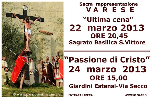 passione di cristo varese